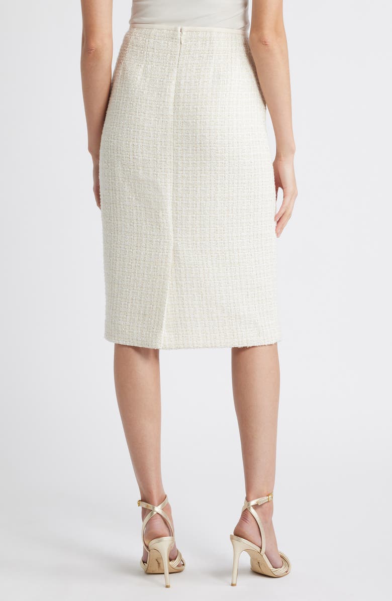 Anne Klein Tweed Pencil Skirt, Alternate, color, 