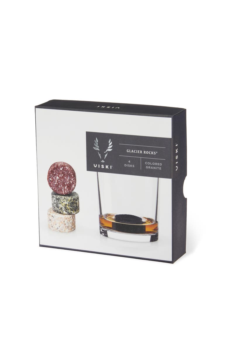 Viski Glacier Rocks Multi-Color Granite Stones Set of 4, Alternate, color, Assorted