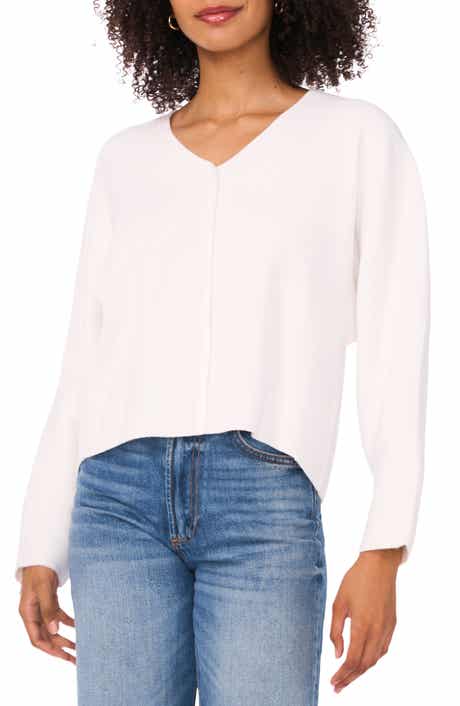 Vince Camuto V-Neck Ribbed Sweater