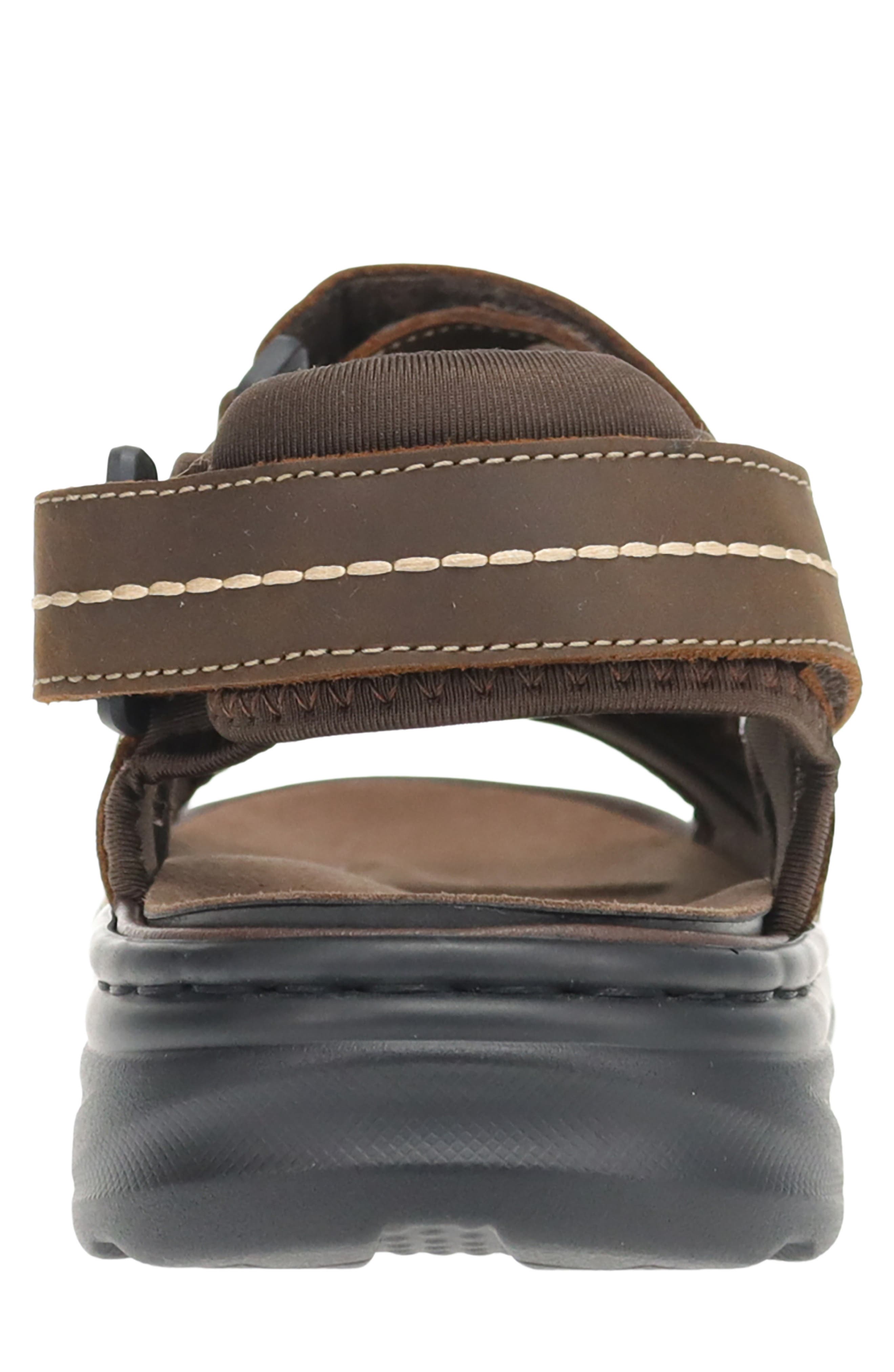 Hudson Leather Sandal, Alternate, color, BROWN