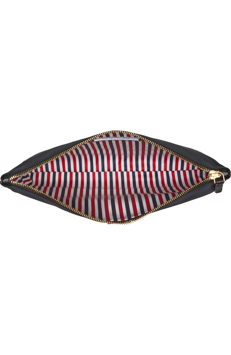 Thom Browne Large Twill Zip Pouch, Alternate, color,