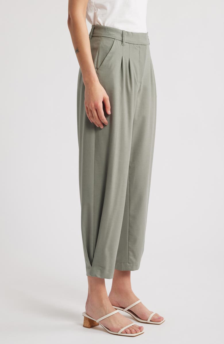 Wit & Wisdom 'Ab'Solution Skyrise Pleated Barrel Pants, Alternate, color, Deep Seagrass
