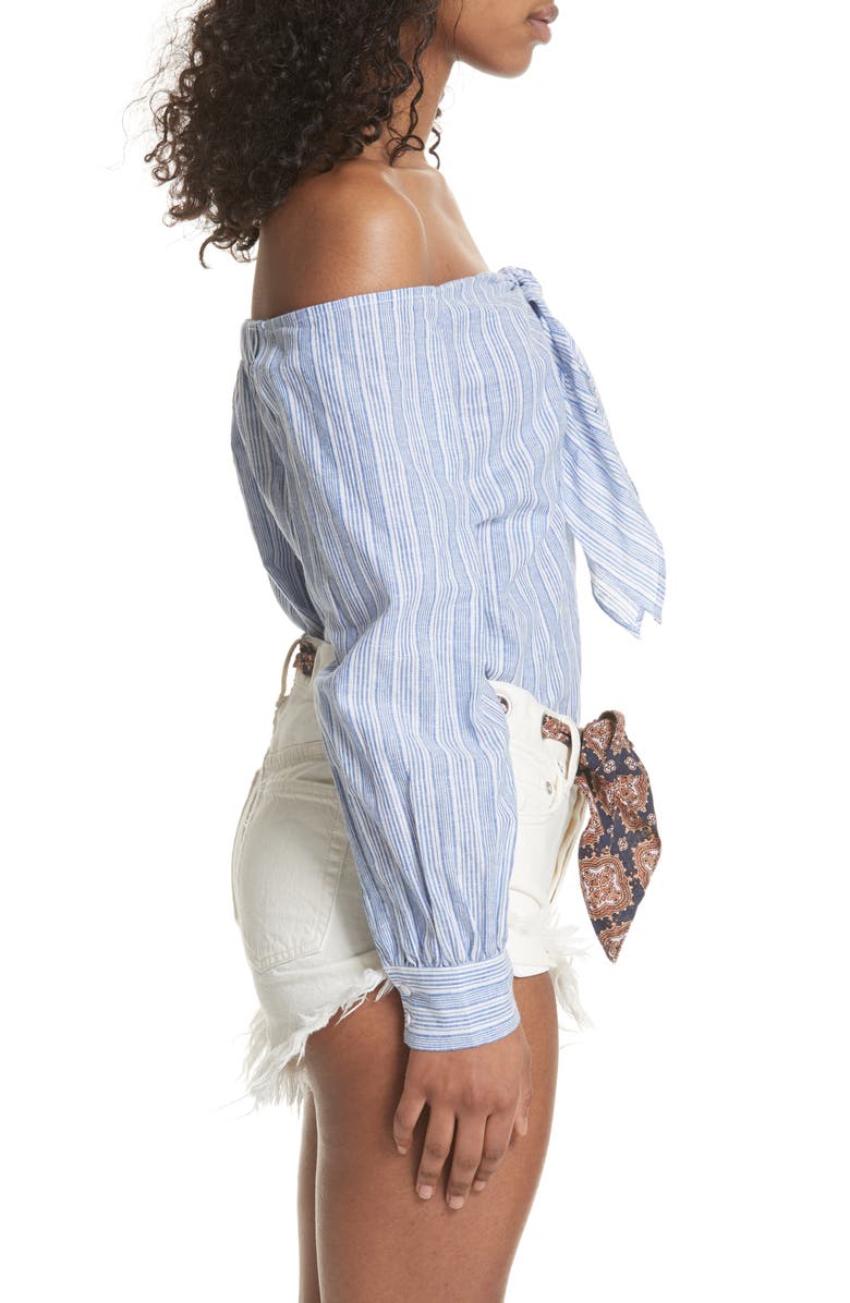 Free People Hello There Beautiful Shirt, Alternate, color, 