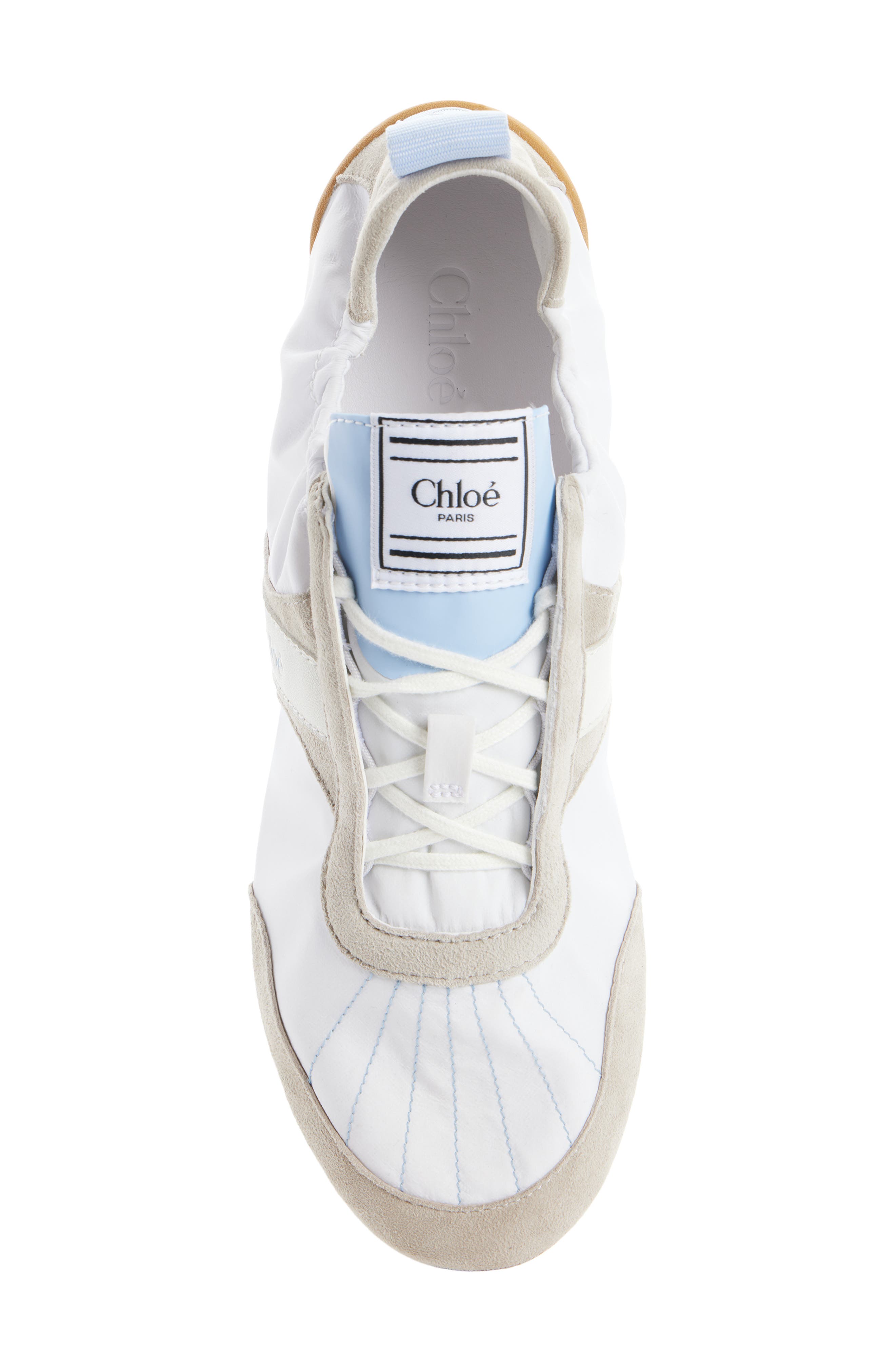 Chloé Kick Sneaker, Alternate, color, Blue/ White