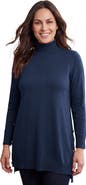 Jessica London Side Button Turtleneck