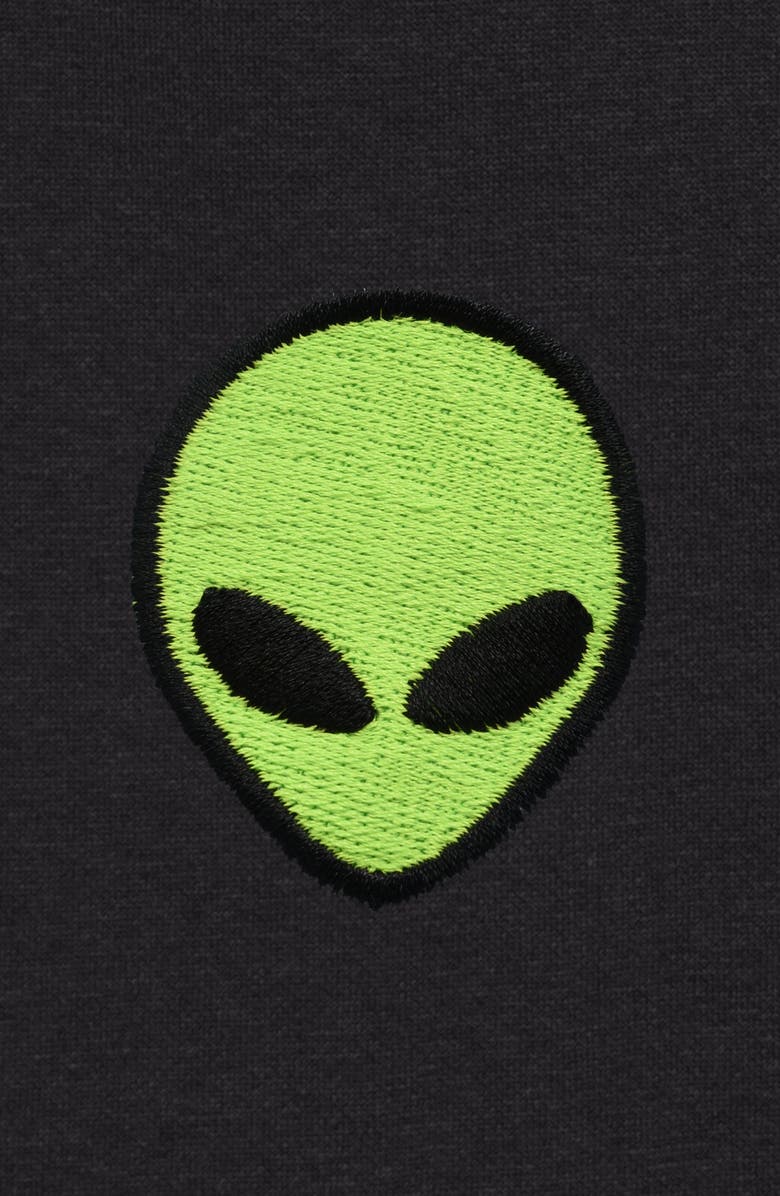 Dalix Mens Alien Midweight Fleece Short, Alternate, color, Black