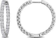 Julianna B. 2 CTW Lab-Grown Diamond Hoop Earrings