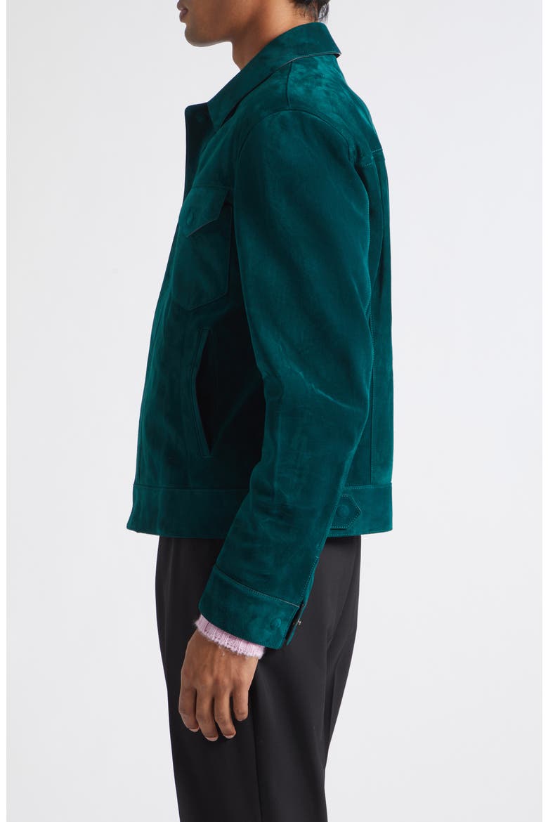 Suede Western Jacket, Alternate, color, GCU EMERALD