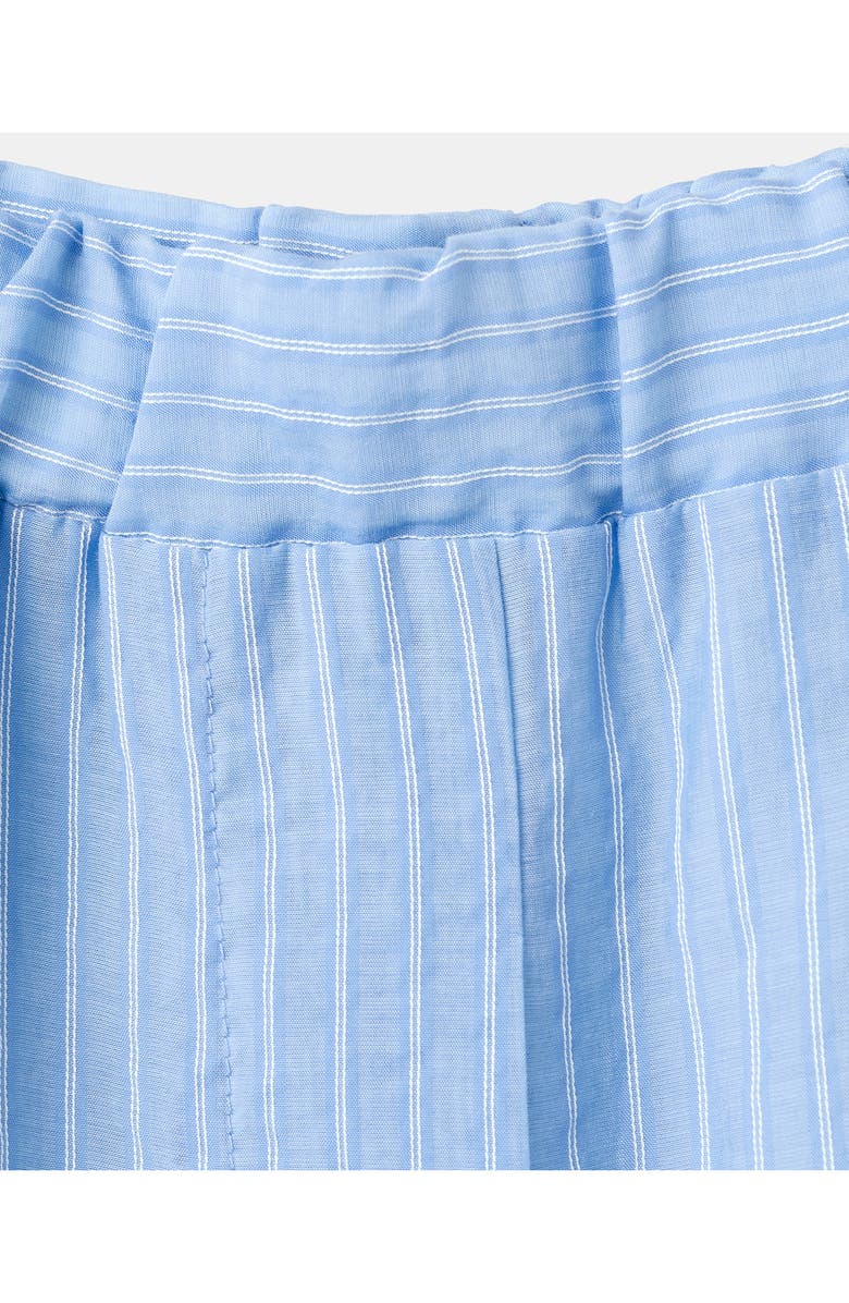 MANGO Belize Stripe Shorts, Alternate, color, Sky Blue