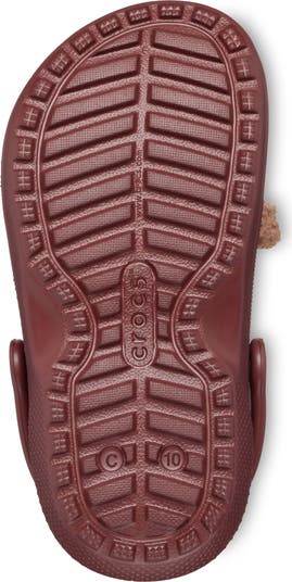 Kids' Classic Faux Shearling Lined Brown Bear Clog