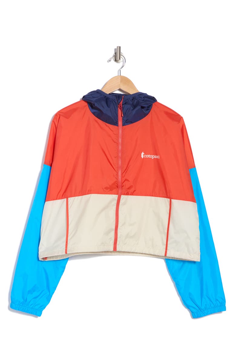 Cotopaxi Teca Water Resistant Hooded Windbreaker Crop Jacket, Main, color, 