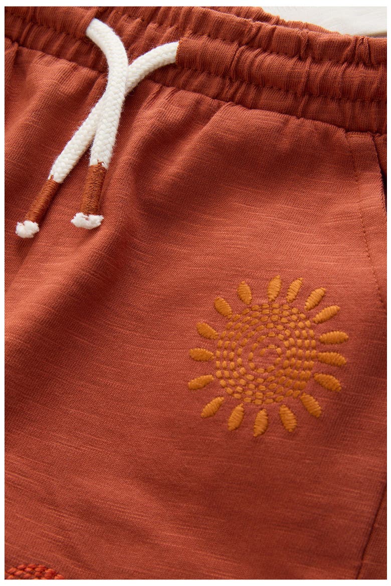 Kids' Embroidered T-Shirt & Shorts Set, Alternate, color, NEUTRAL
