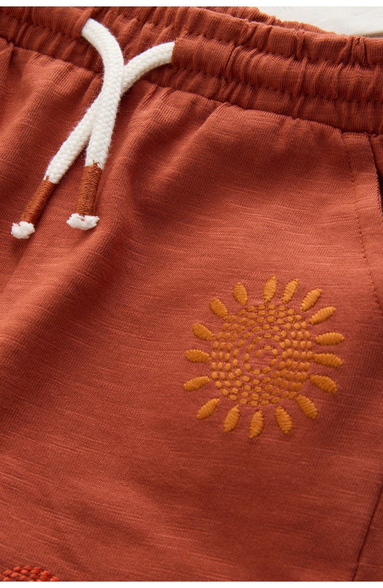 NEXT Kids' Embroidered T-Shirt & Shorts Set, Alternate, color, Neutral