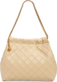 Tory Burch Fleming Quilted Leather Hobo Bag