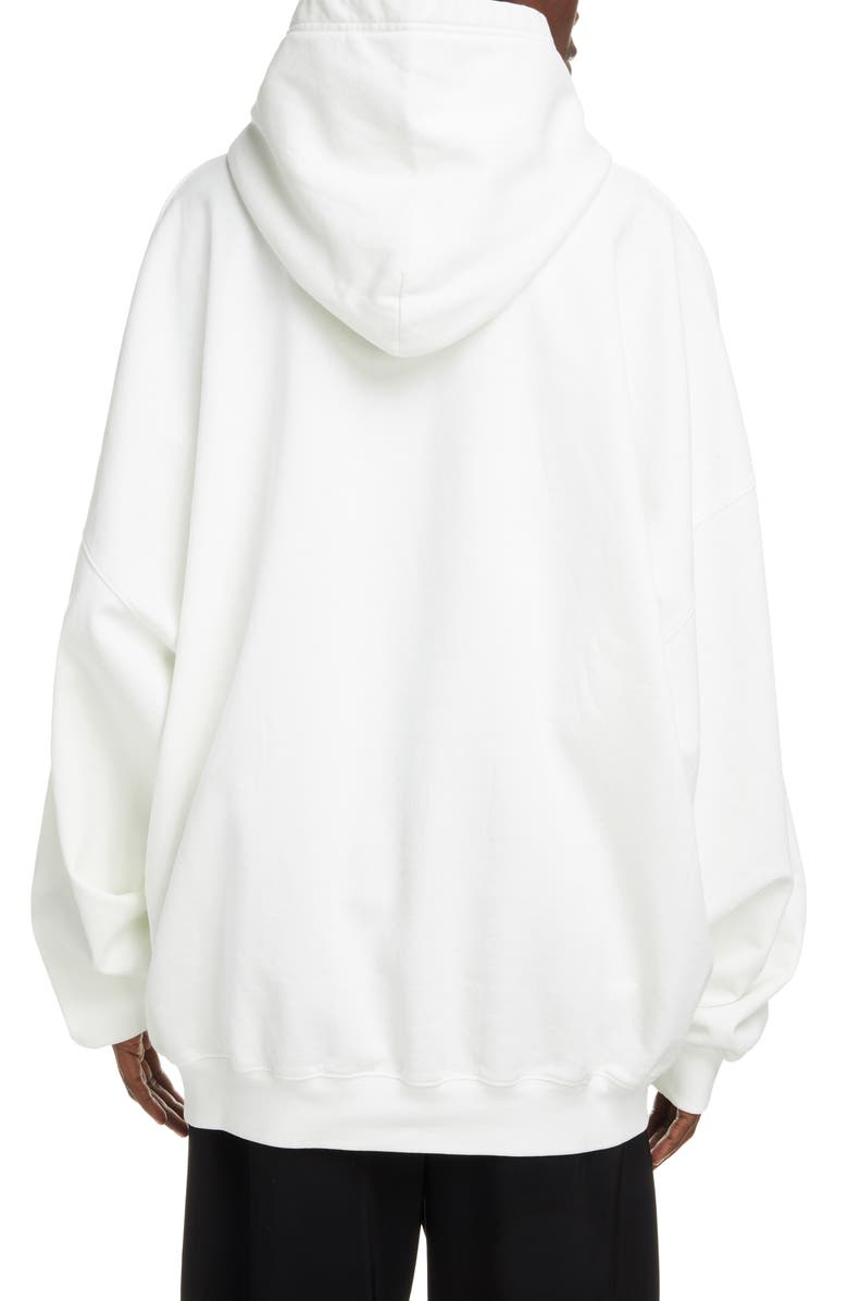 Balenciaga Lion's Laurel Logo Glow in the Dark Oversize Hoodie, Alternate, color, 