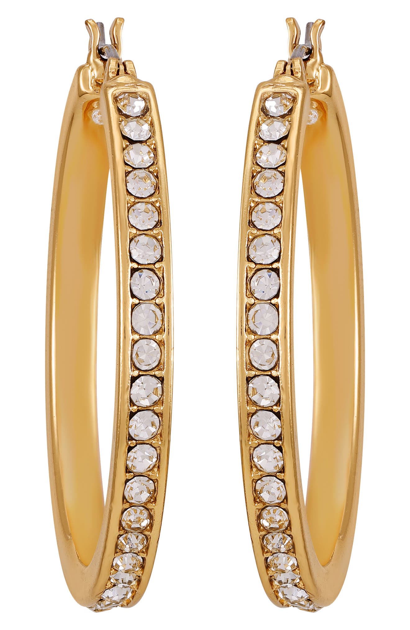 Vince Camuto Pavé Crystal Hoop Earrings