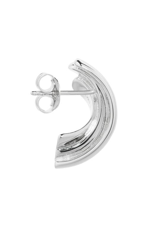 Lie Studio Lié Studio The Magda Stud Earrings In Silver