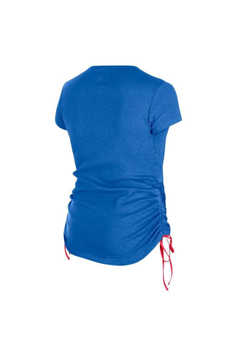 Women's New Era Royal New York Giants Ruched Side T-Shirt, Alternate, color, Royal