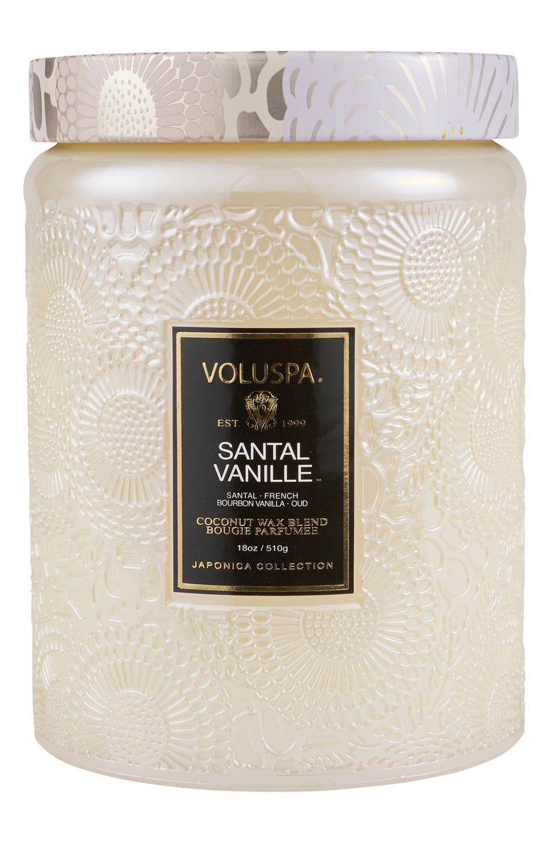 Voluspa Santal Vanille Large Jar Candle, Main, color, Santal Vanille Large Jar