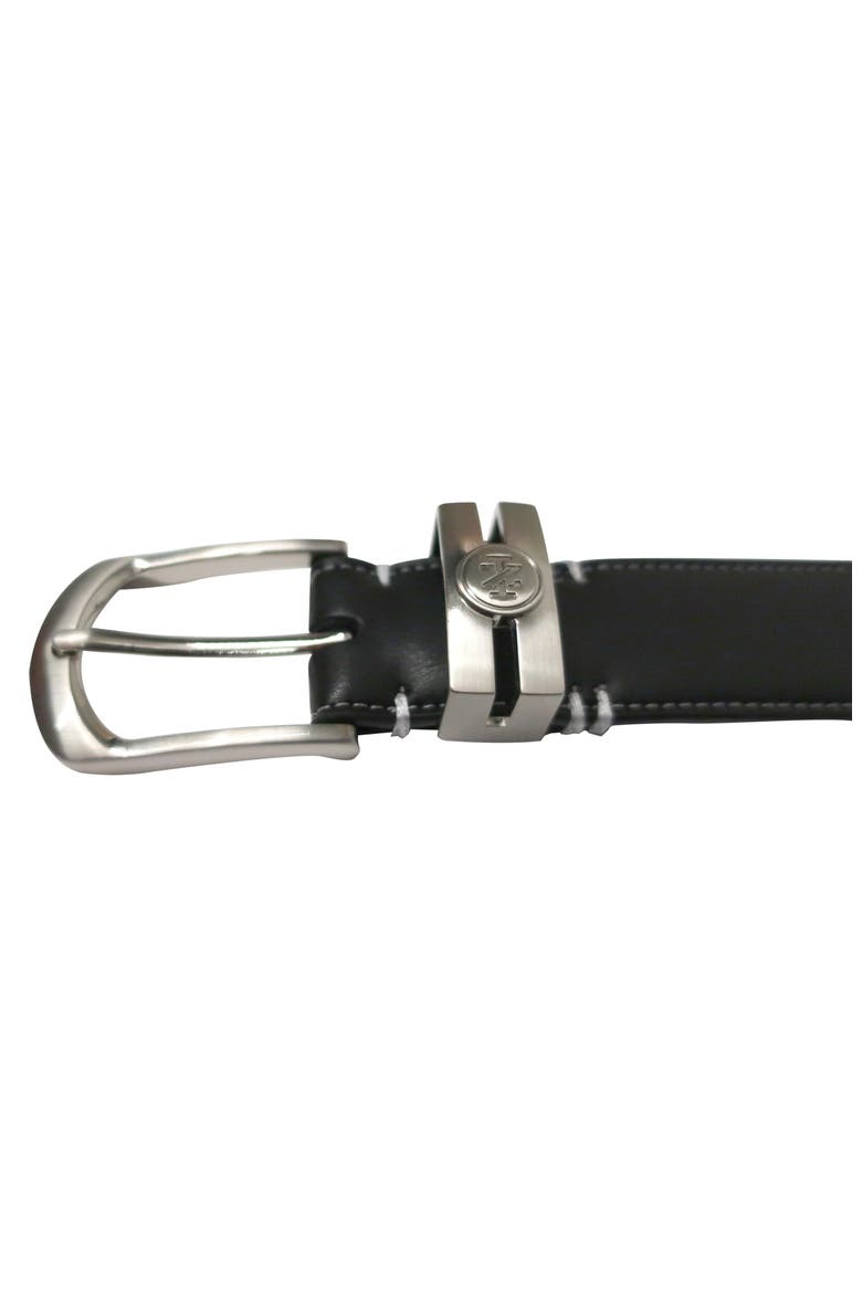 Golf Stretch Comfort Leather Belt Metal Keeper, Alternate, color, Black
