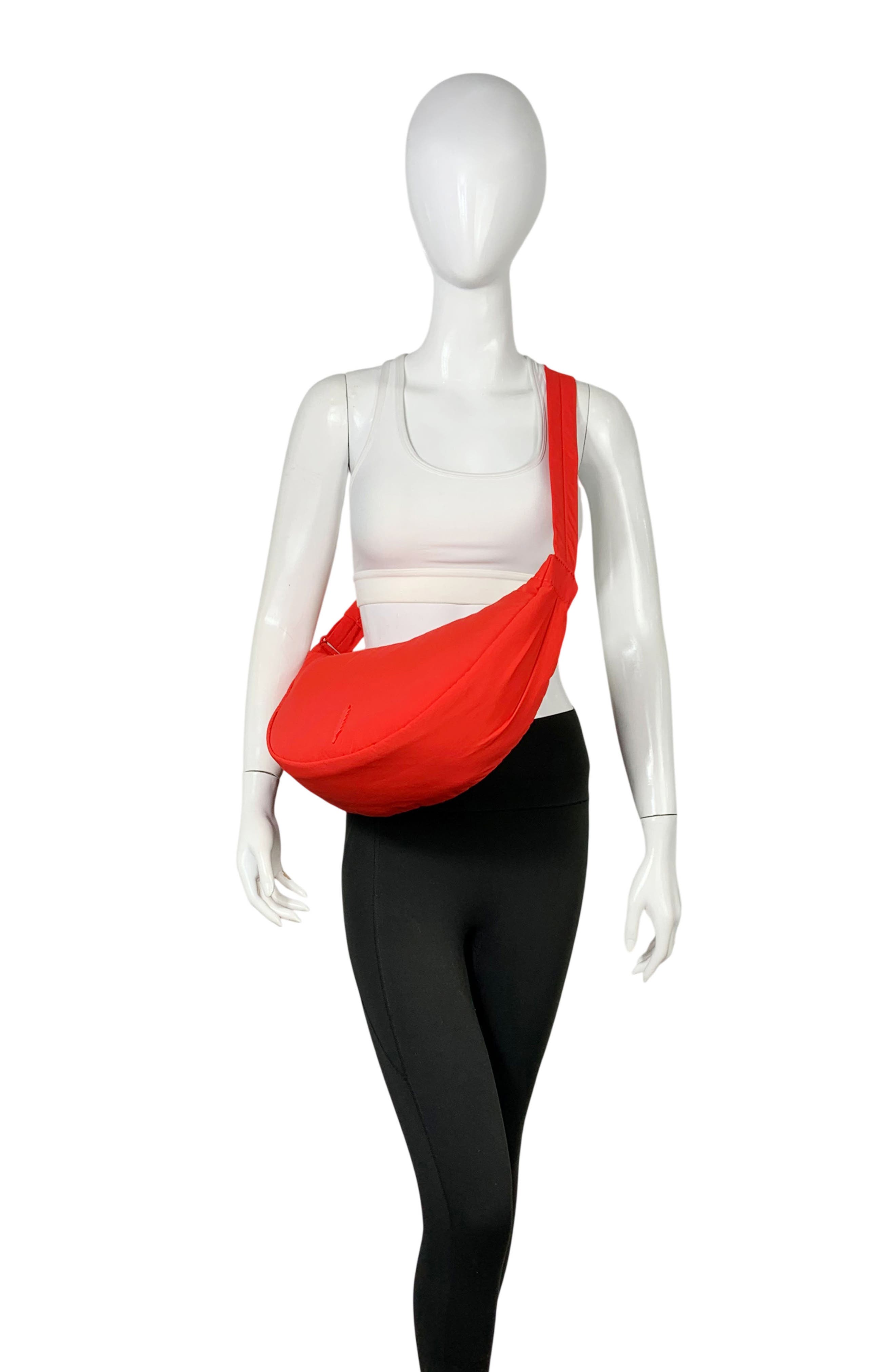 Cleo Large Crescent Crossbody Bag, Alternate, color, TOMATO