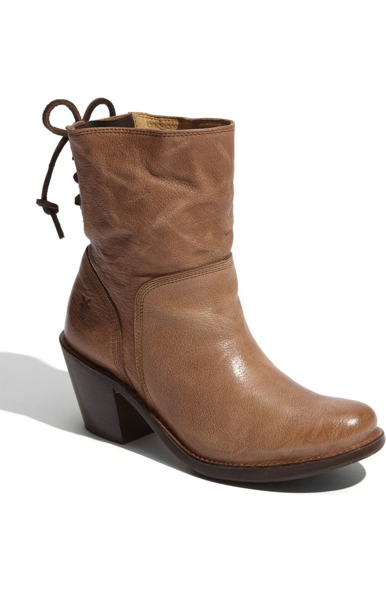 Frye 'Carmen' Back Lace Short Ankle Boot, Main, color,