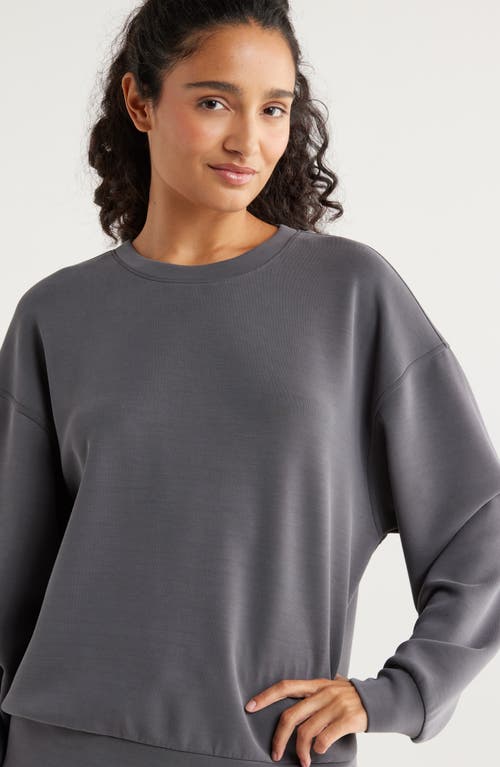 Zella Boxy Ultrasoft Scuba Knit Sweatshirt