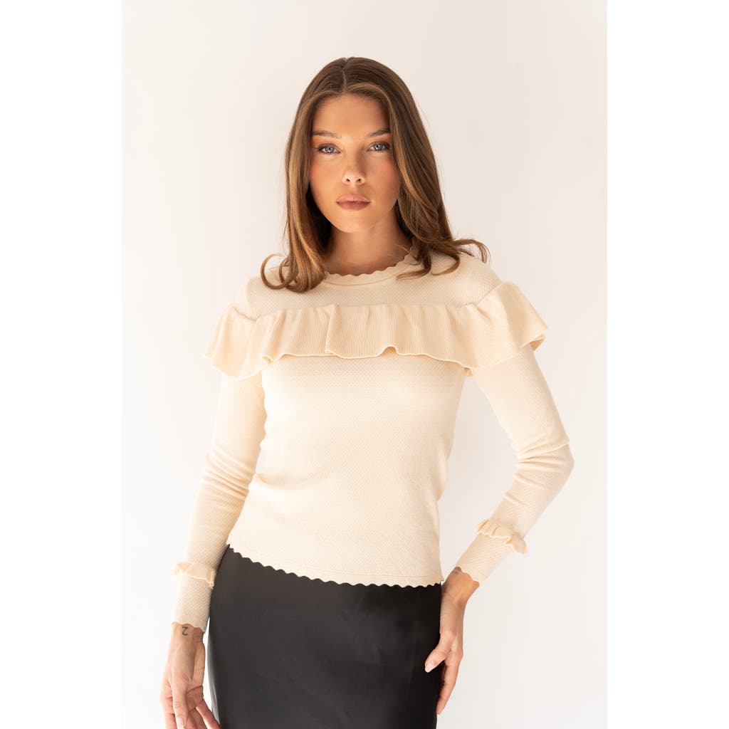 By Tess Collection Evelyn Sweater In White