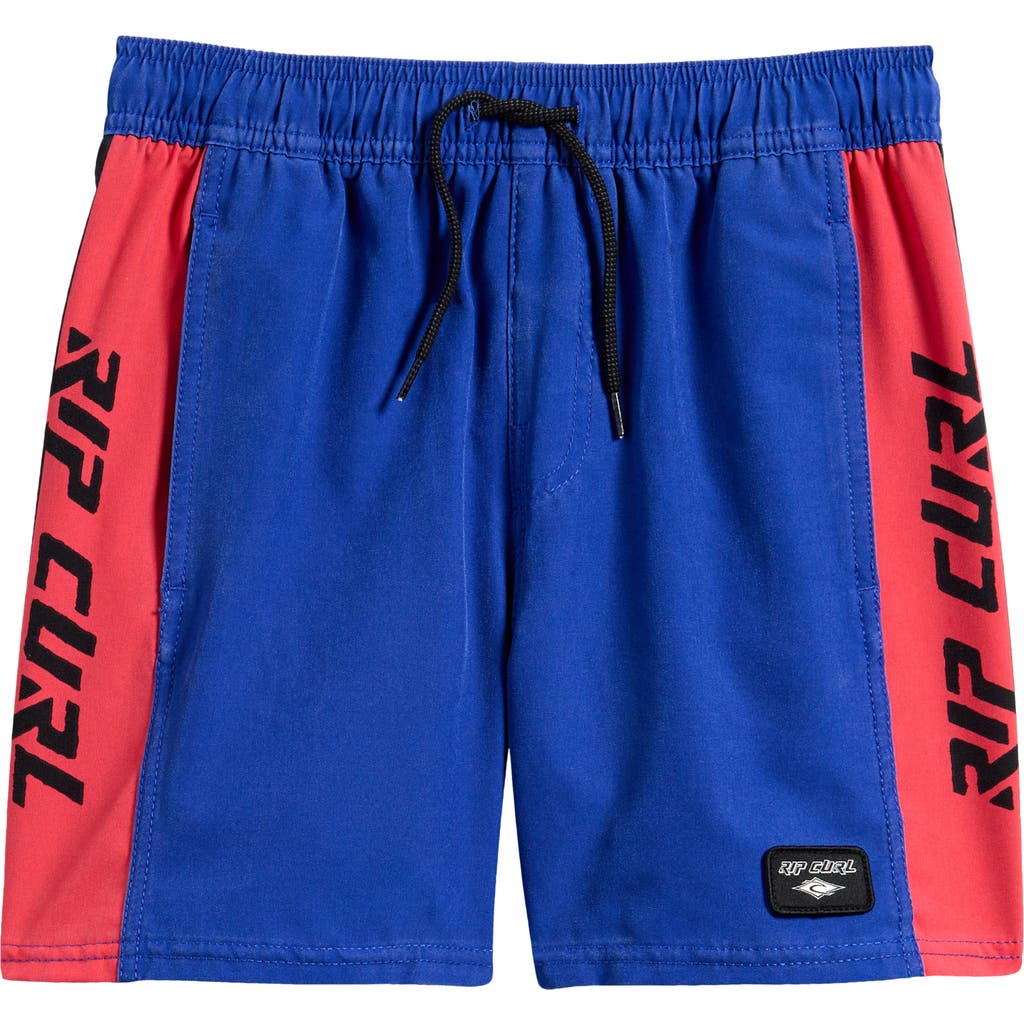Rip Curl Kids' Sideways Volley Board Shorts In Blue