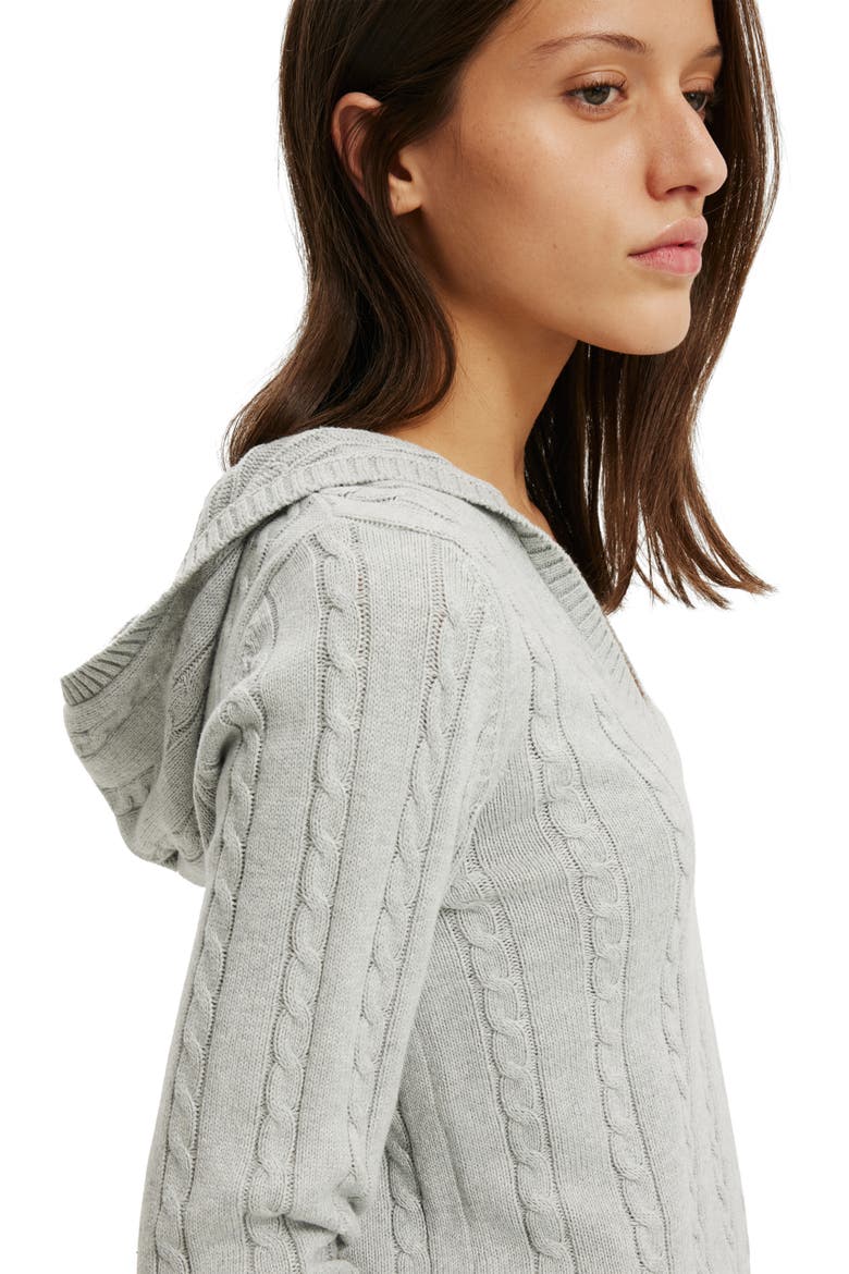 Women's Cotton V Neck Pullover, Alternate, color, Grey Marle