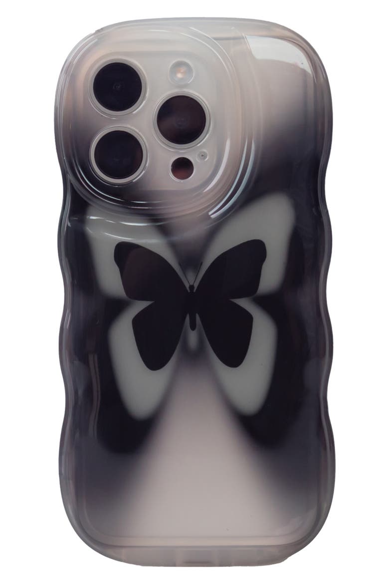Groovy Butterfly iPhone 14 Pro Case, Main, color, BLACK