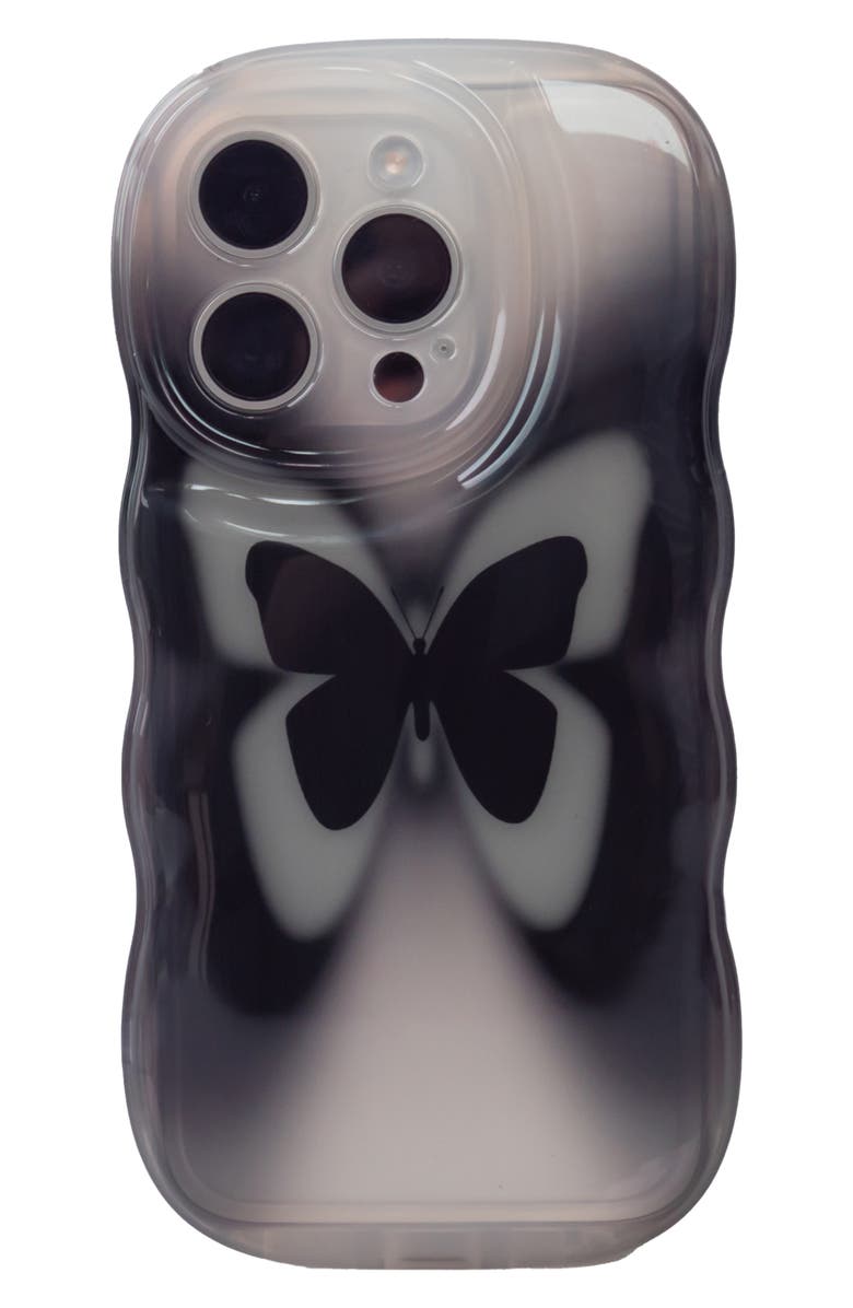 Auramma Groovy Butterfly iPhone 15 Pro Case, Main, color, Black