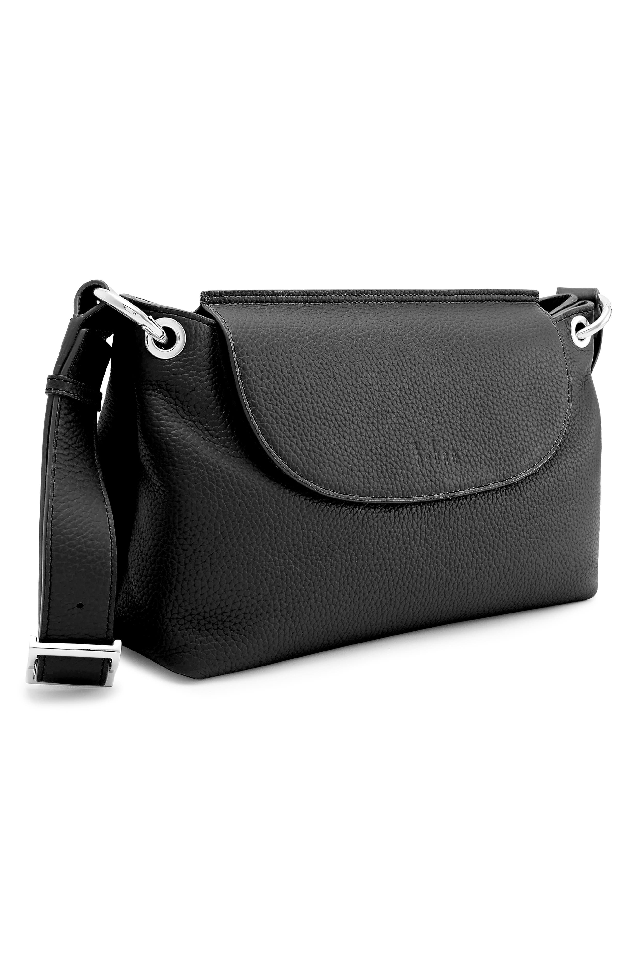 behno Medium Judith Crossbody Satchel, Alternate, color, Black
