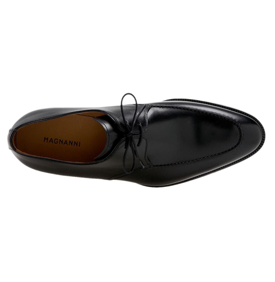 'Basilio' Apron Toe Oxford, Alternate, color, Black