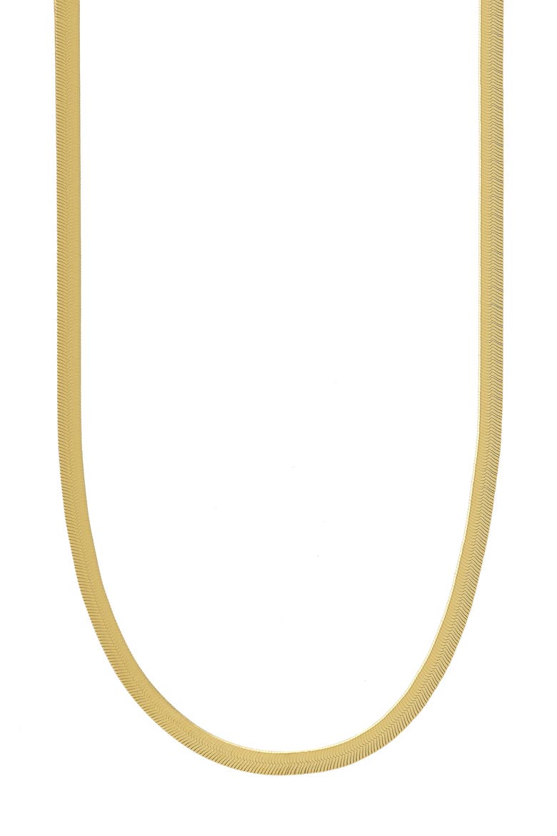 14K Gold Herringbone Chain Necklace (Nordstrom Exclusive), Main, color, 14K YELLOW GOLD