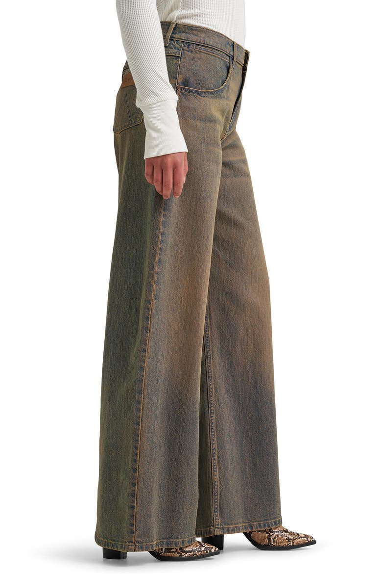 Low Rise Ultra Barrel Leg Jeans, Alternate, color, WARM DUNES