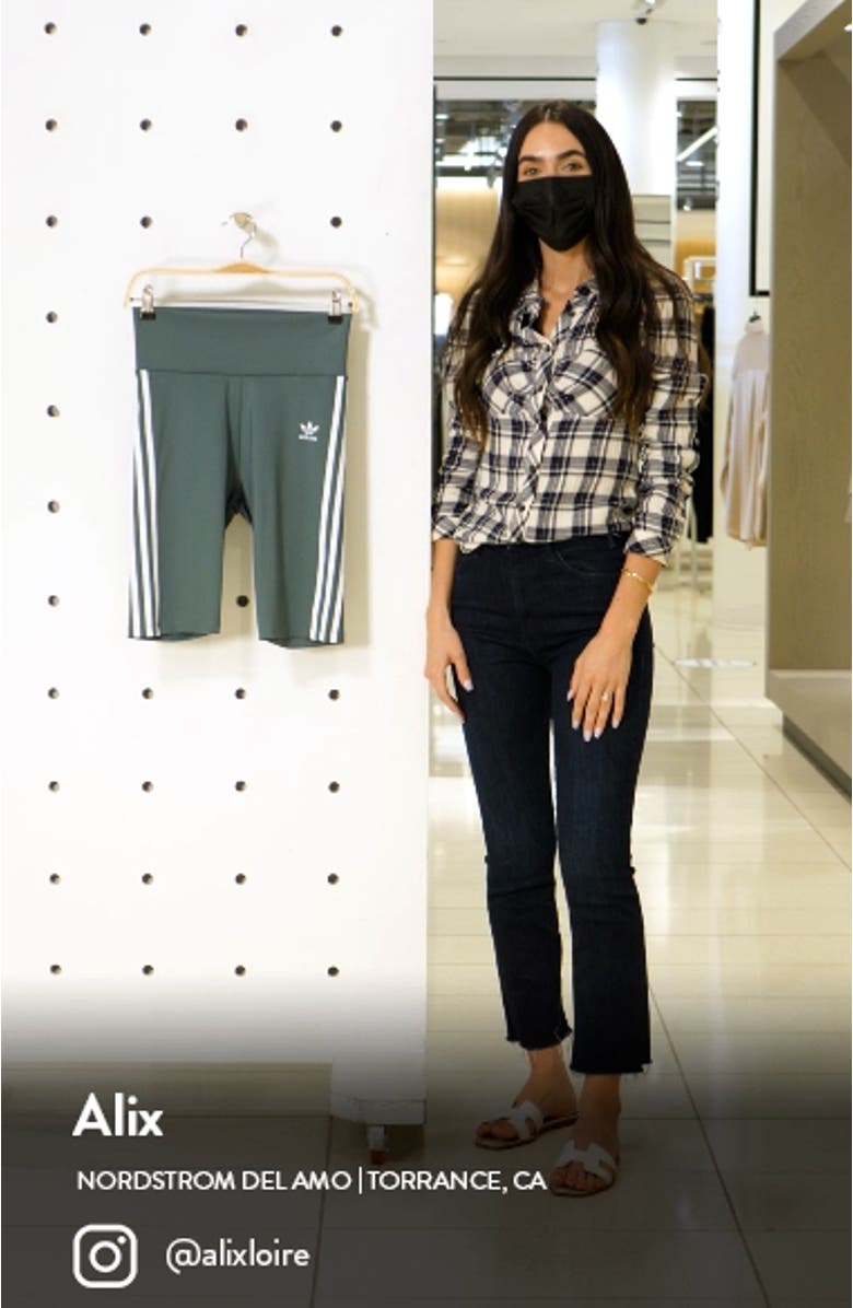 Primeblue High Waist Bike Shorts, sales video thumbnail