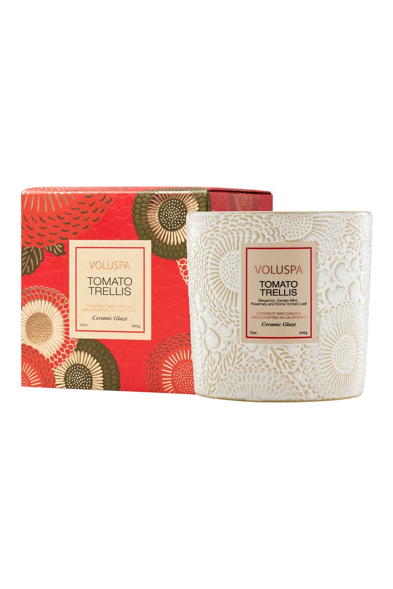 Tomato Trellis Luxe Classic Candle, Alternate, color, TOMATO TRELLIS