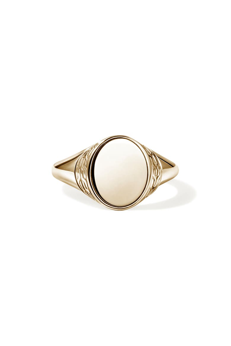 Icon 50 Signet Ring, Main, color, GOLD