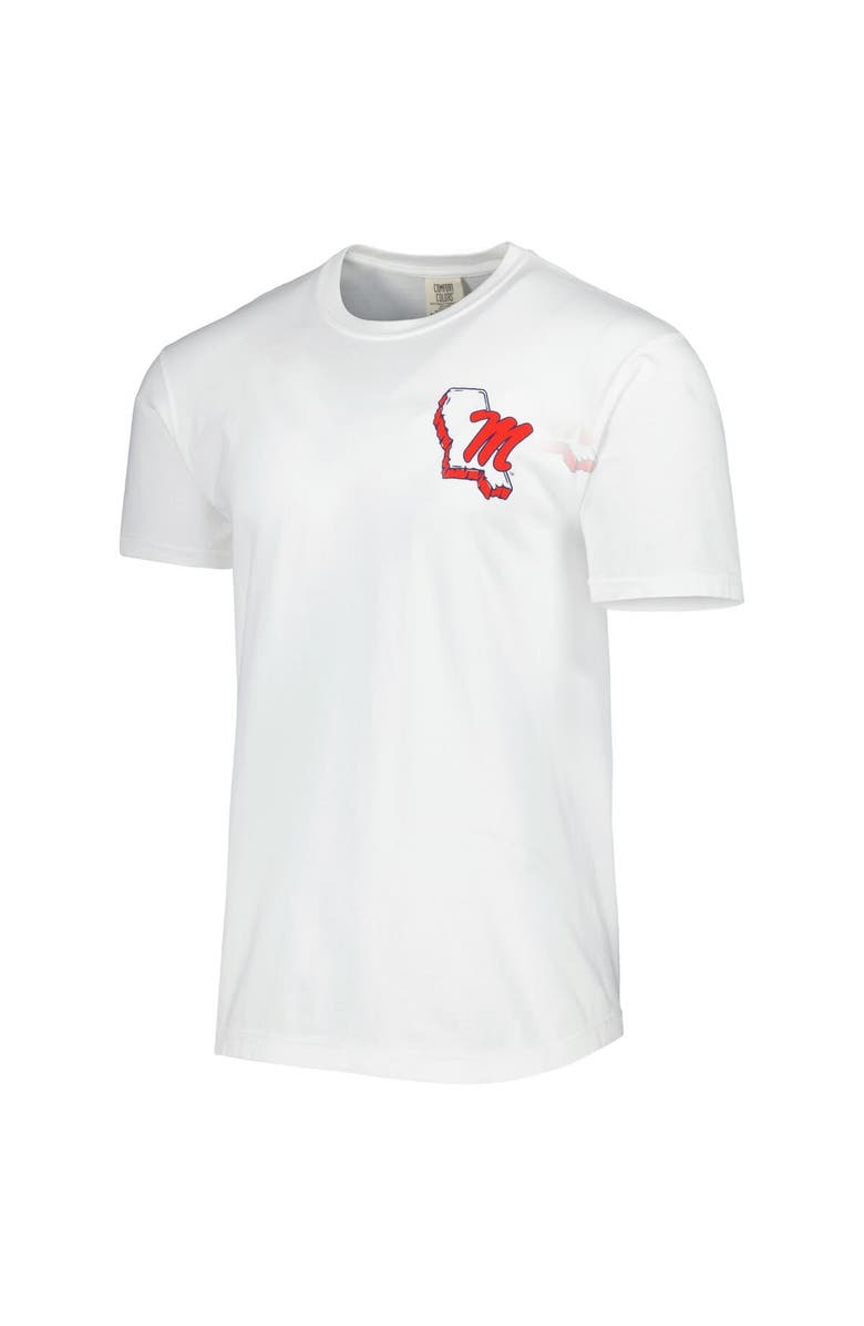 IMAGE ONE Men's White Ole Miss Rebels Hyperlocal T-Shirt, Alternate, color,