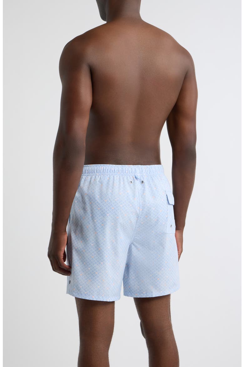Shoreline Rays Swim Trunks, Alternate, color, COTTAGE BLUE