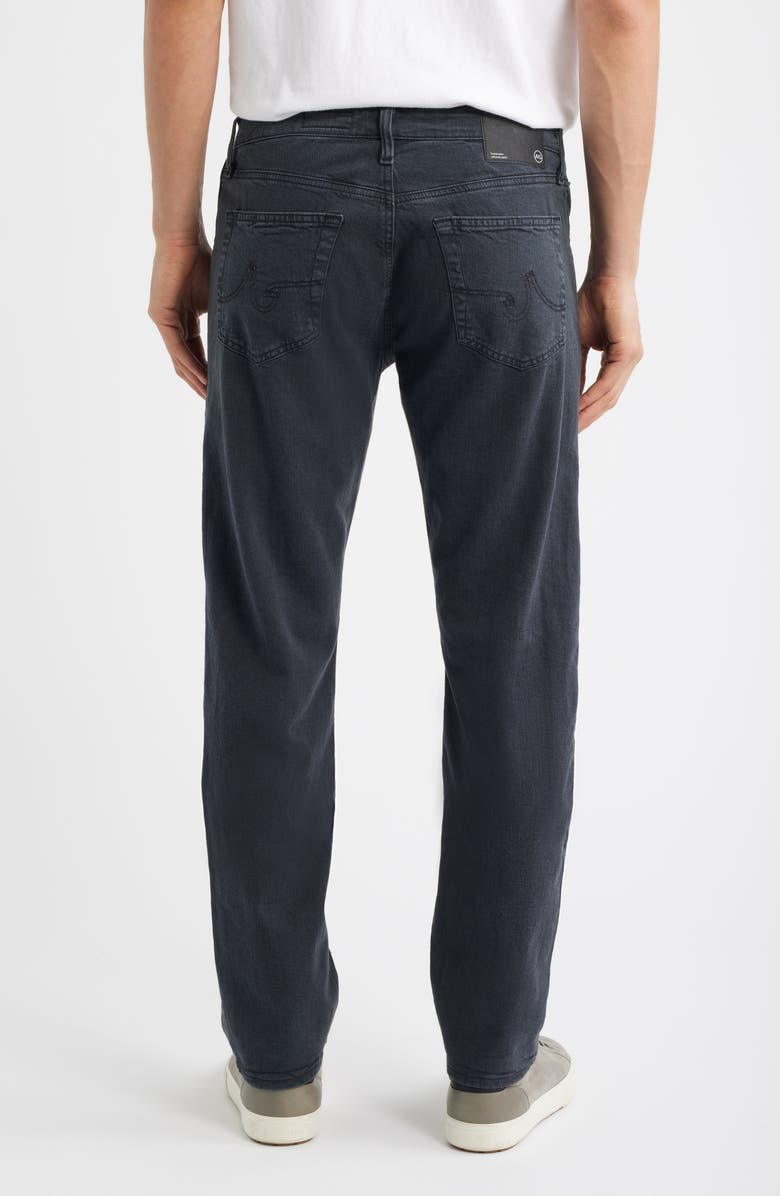 AG Everett Slim Straight Leg Cotton & Linen Blend Jeans, Alternate, color, Sulfur Antique Black