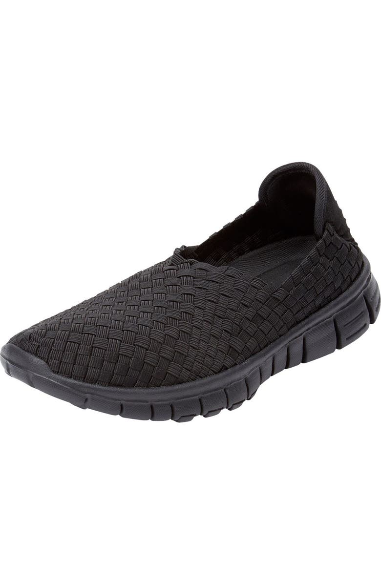 Comfortview CV Sport Ria Slip On Sneaker, Main, color, Black