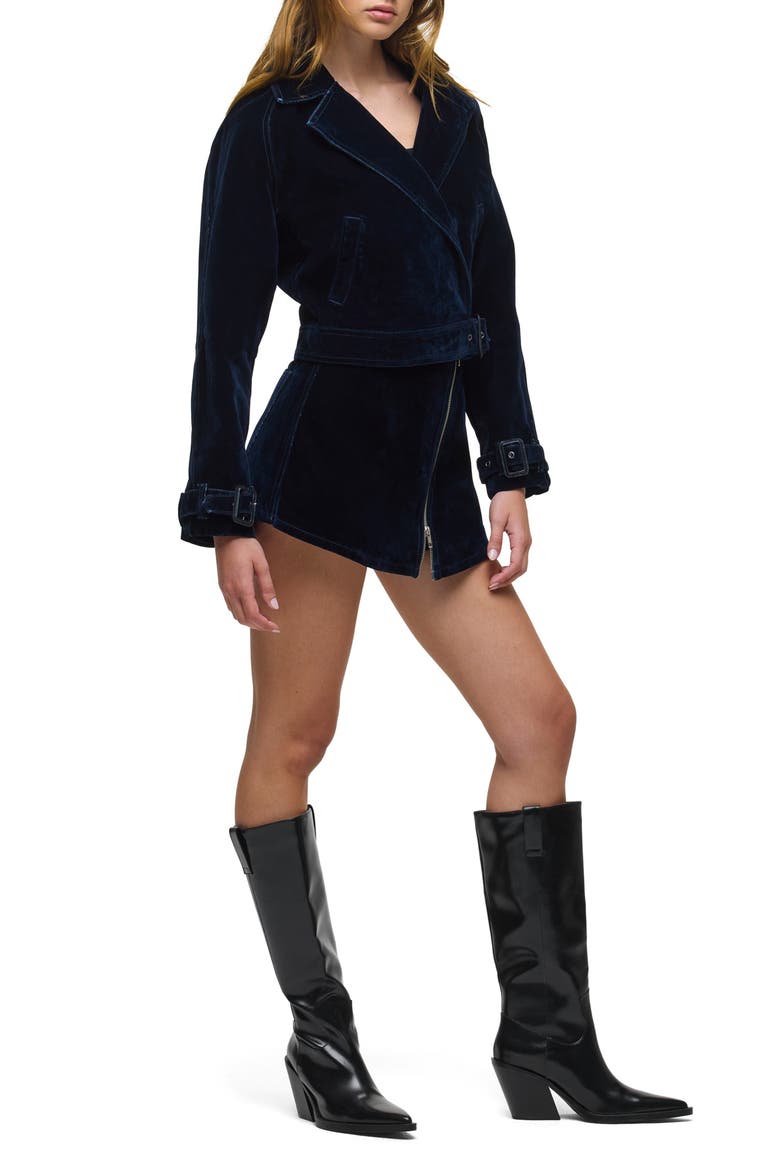 Raglan Moto Jacket, Alternate, color, INDIGO FLOCKING