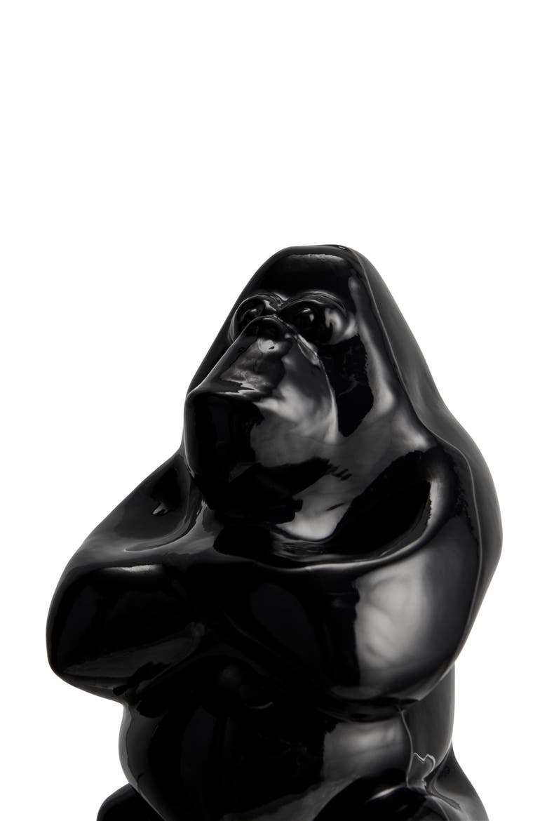 Gabba Gabba Hey Small Gorilla Statue, Alternate, color, BLACK