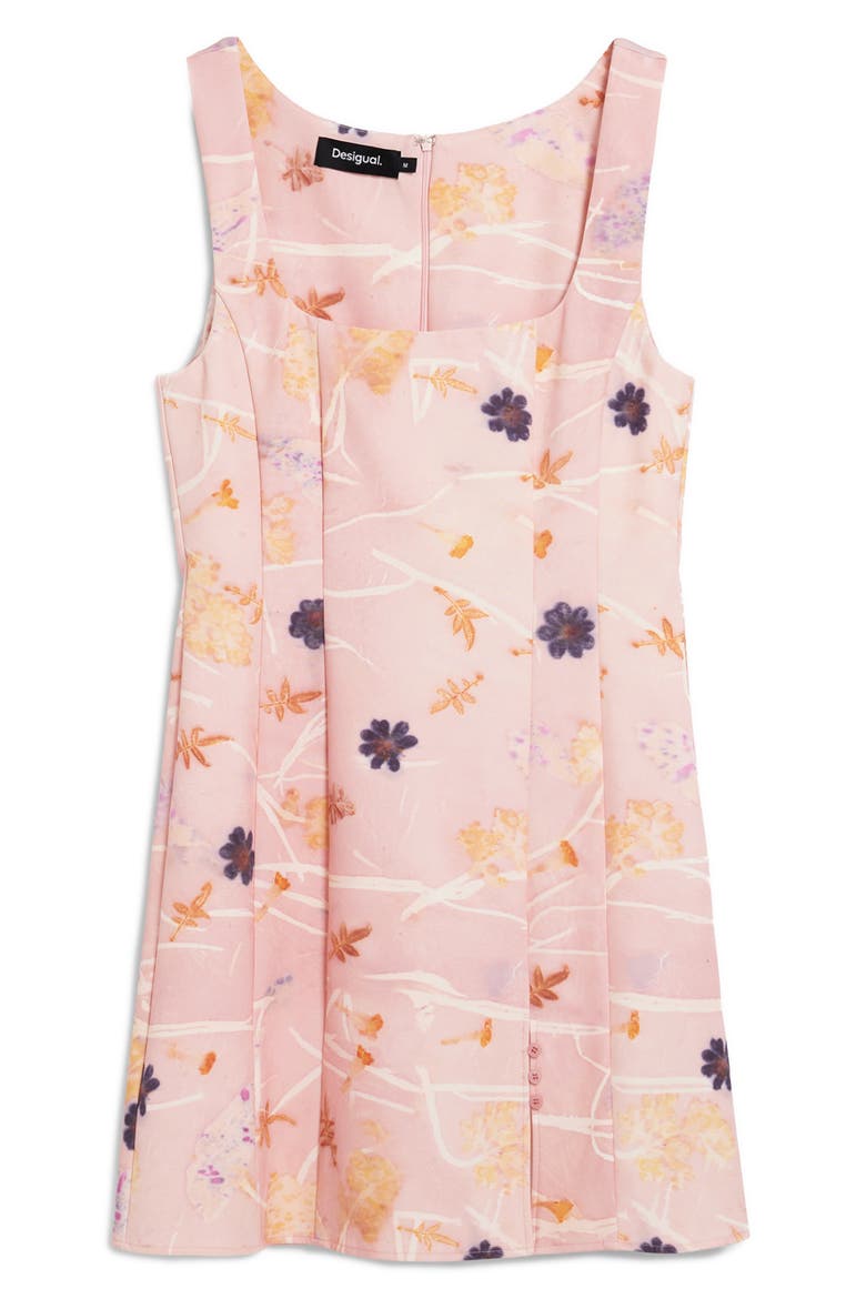 Floral Sleeveless Minidress, Alternate, color, PINK