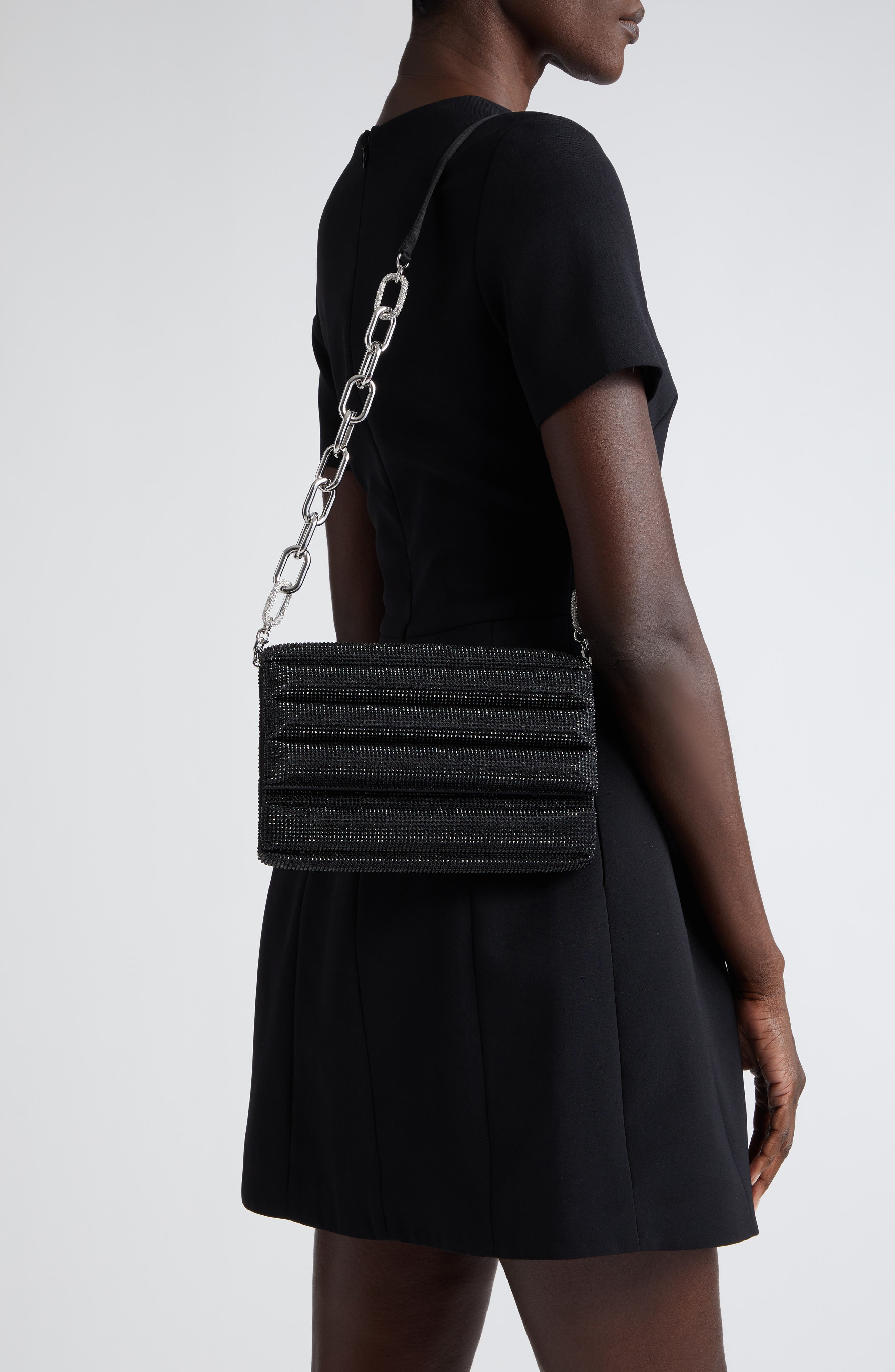 JUDITH LEIBER COUTURE Fizzoni Crystal Pillow Clutch, Alternate, color, 