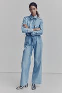 H&M Belted Paper Bag Jeans