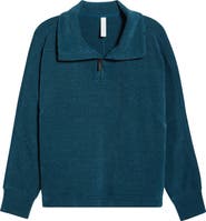 Zella Half Zip Waffle Stitch Sweatshirt
