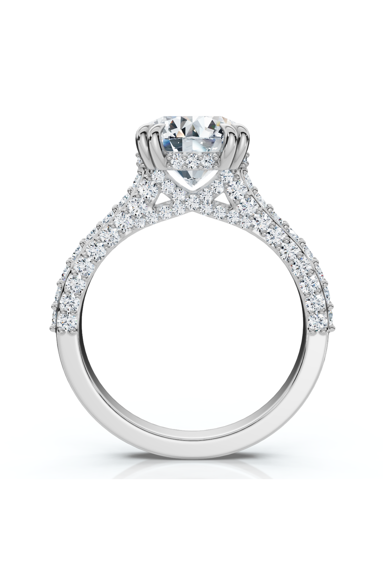 Certified 2 3/4Ct Diamond Engagement Ring 14k Gold Lab Grown, Alternate, color, 14k White Gold